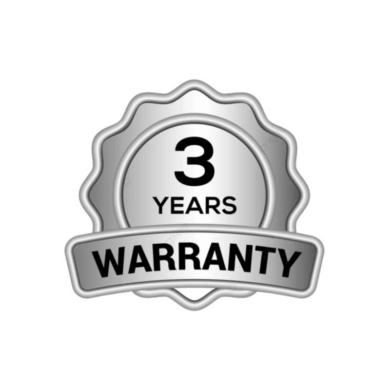 3 Year Warranty